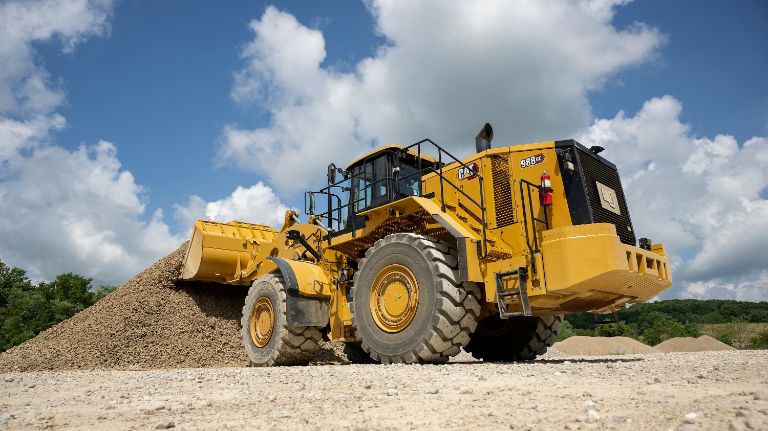 Radlader Premiere auf der steinexpo